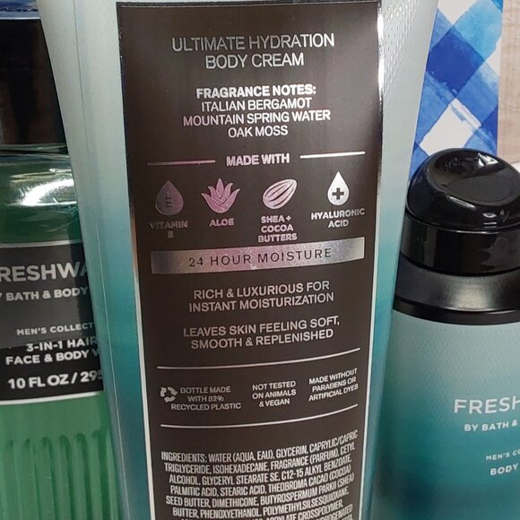 BATH & BODY WORKS 'FRESHWATER' 3-PIECE GIFT SET BODY WASH, LOTION & SPRAY MIST - Picture 8 of 16